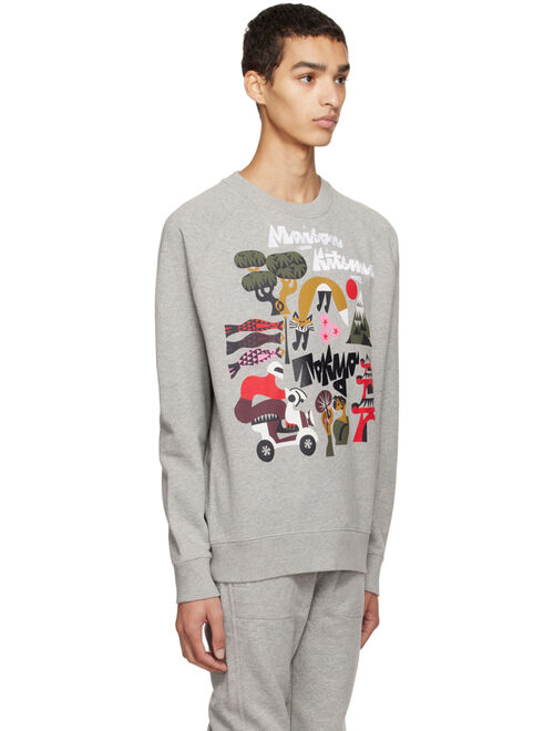 MAISON KITSUNE Gray Bill Rebholz Tokyo Sweatshirt