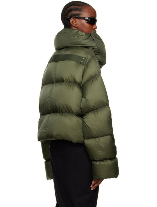 RICK OWENS Green Strobe Down Jacket