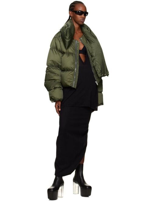 RICK OWENS Green Strobe Down Jacket