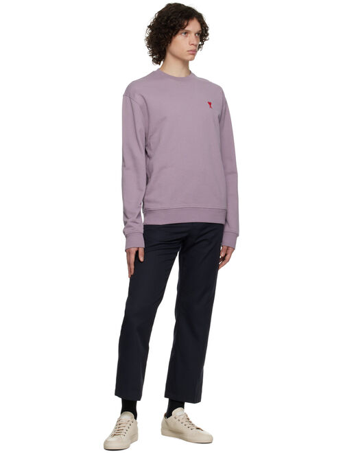 AMI ALEXANDRE MATTIUSSI Purple Ami de Coeur Sweatshirt