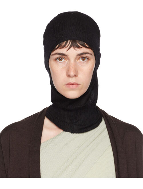 Buy RICK OWENS Black Cashmere Balaclava online | Topofstyle