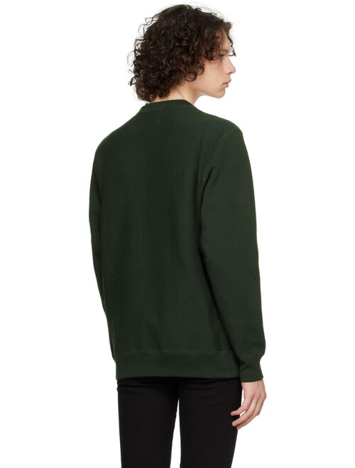 NOAH Green Embroidered Sweatshirt