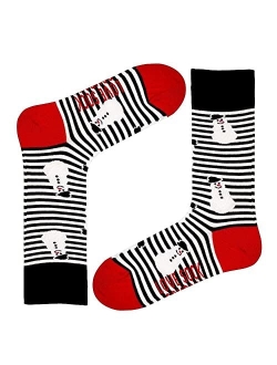 Colorful fun Christmas patterned novelty socks for men