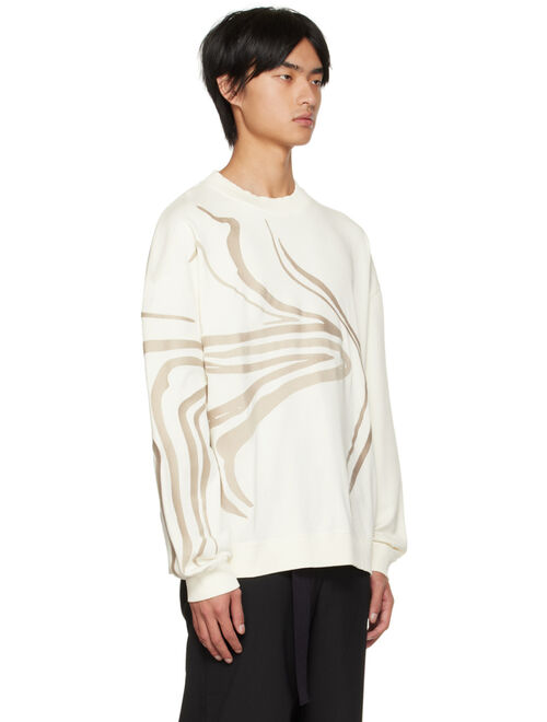 LGN LOUIS GABRIEL NOUCHI Off-White Embroidery Sweatshirt