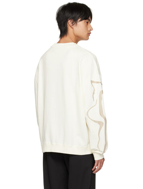 LGN LOUIS GABRIEL NOUCHI Off-White Embroidery Sweatshirt