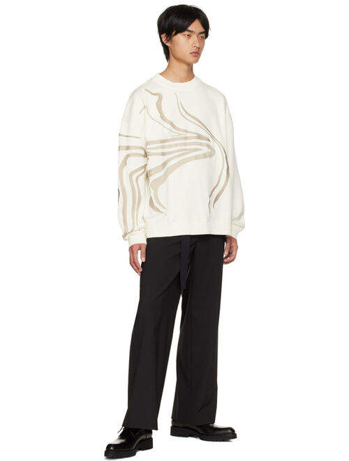 LGN LOUIS GABRIEL NOUCHI Off-White Embroidery Sweatshirt