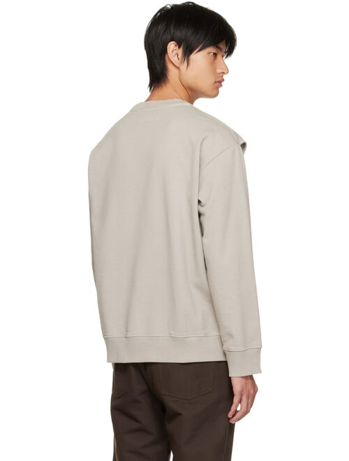 MM6 MAISON MARGIELA Gray Printed Sweatshirt