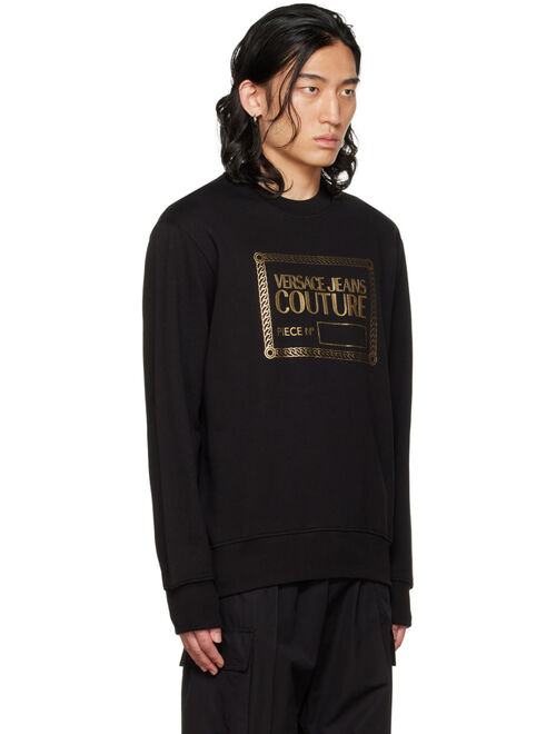 VERSACE JEANS COUTURE Black Piece Number Sweatshirt