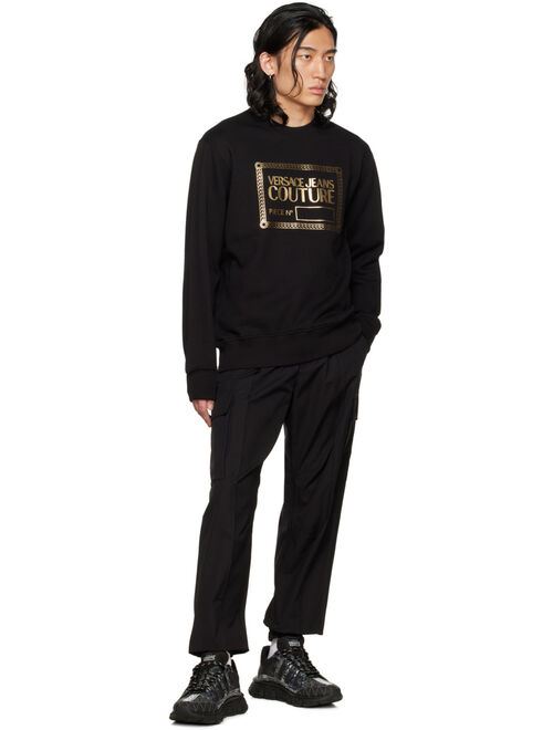 VERSACE JEANS COUTURE Black Piece Number Sweatshirt