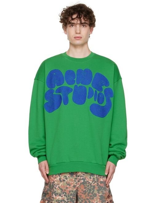 ACNE STUDIOS Green Bubble Sweatshirt