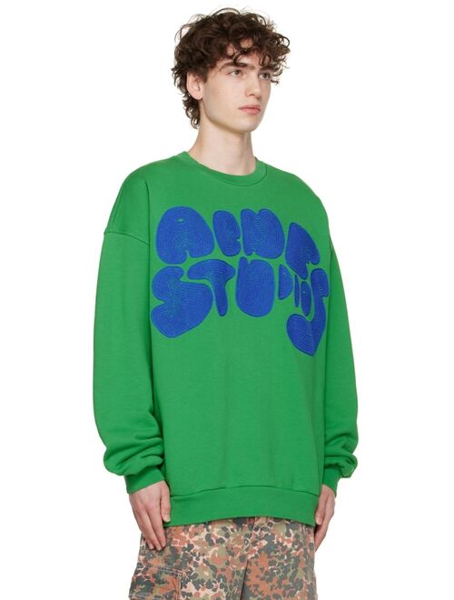 ACNE STUDIOS Green Bubble Sweatshirt