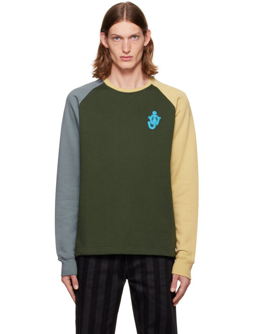 JW ANDERSON Green Raglan Sweatshirt