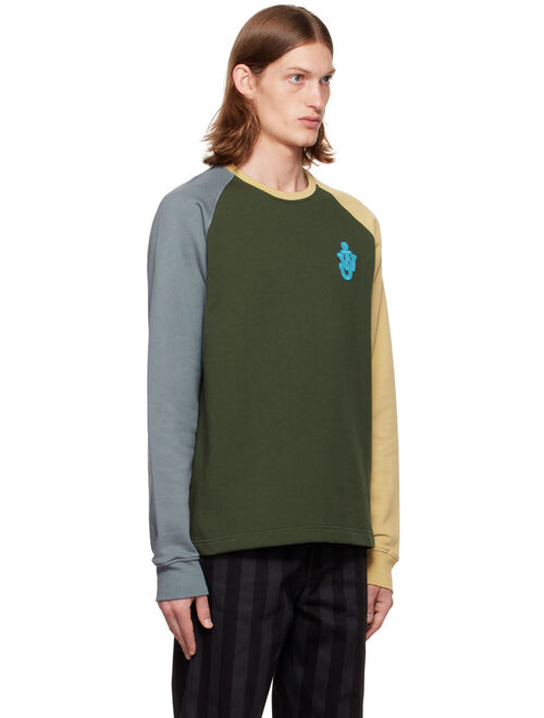 JW ANDERSON Green Raglan Sweatshirt