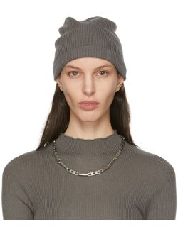 Grey Wool Beanie