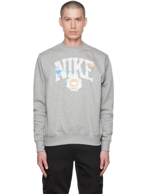 NIKE Gray Varsity Sweatshirt