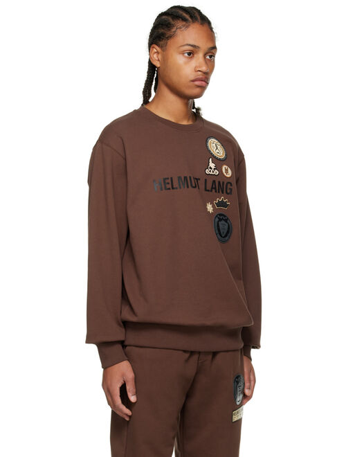 HELMUT LANG Brown Societas Sweatshirt