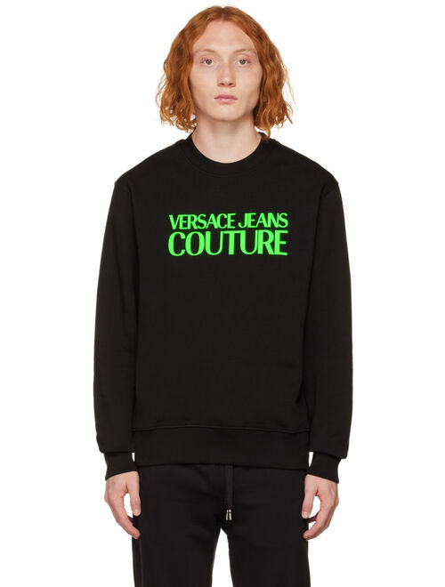 VERSACE JEANS COUTURE Black Bonded Sweatshirt