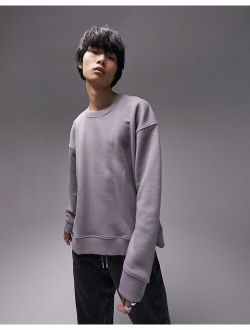 oversized sweatshirt in gray