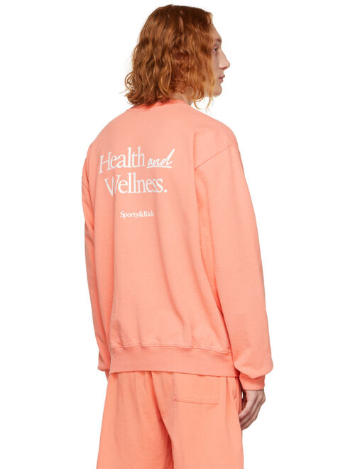 SPORTY & RICH Pink New Health Sweatshirt