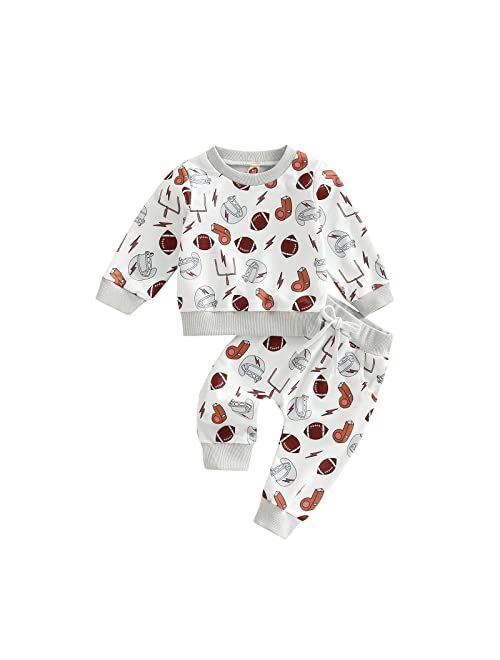 Ma&Baby Newborn Baby Boys Clothes Infant Long Sleeve Sweatshirt Tops Pants Set Fall Winter Outfits