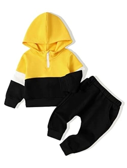 Nzrvaws Toddler Baby Boy Clothes Infant Newborn Boy Outfits Hoodie Sweatshirt Pant Sets Fall Winter Clothes for Boys