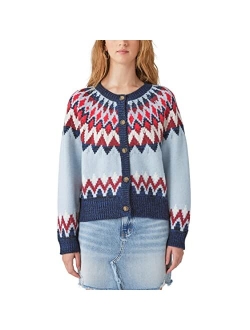 Women's Fair Isle Print Cardigan