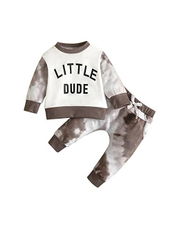 Ciycuit Baby Boy Clothes Short Sleeve Letter Print T-Shirt Long Pants Set Summer Fall Outfit