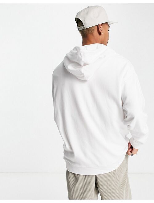 ASOS DESIGN oversized hoodie in white