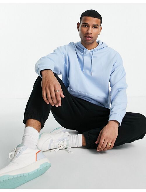 ASOS DESIGN oversized hoodie in pastel blue