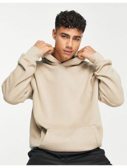 Hollister hoodie with logo in tan