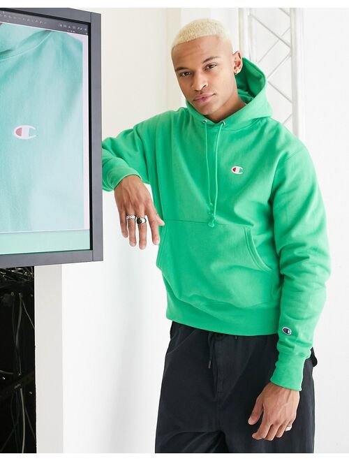 Champion small logo hoodie in green