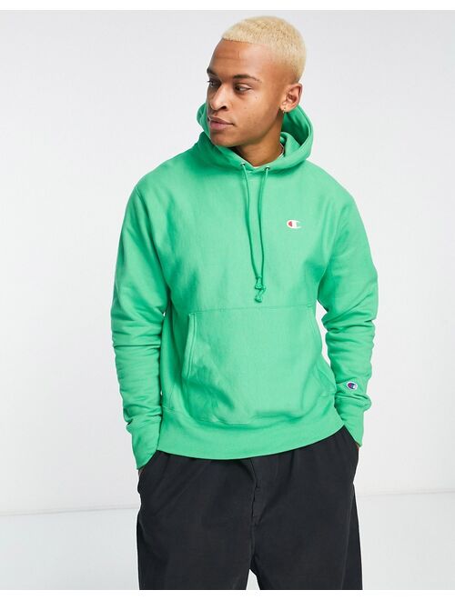 Champion small logo hoodie in green