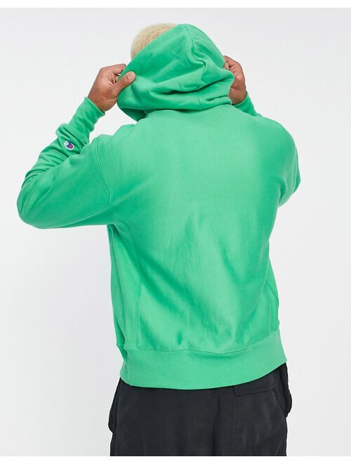 Champion small logo hoodie in green