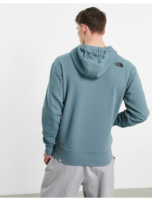 The North Face Essential hoodie in blue Exclusive at ASOS