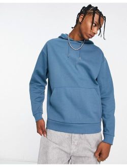 oversized hoodie in blue