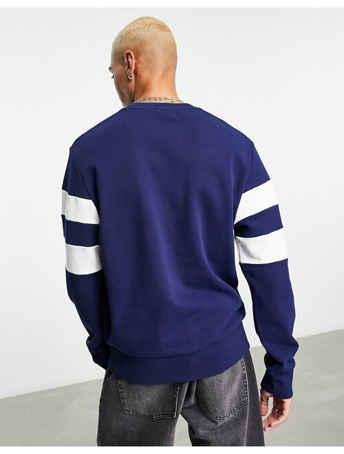 Fred Perry bold tipped sweatshirt in navy