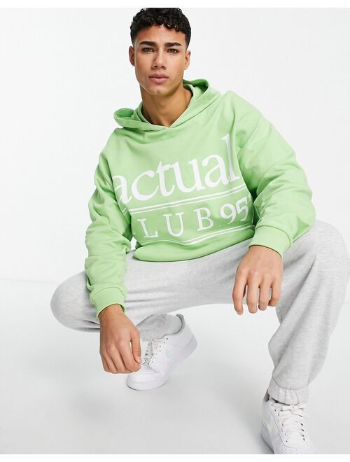 ASOS DESIGN ASOS Actual health and wellbeing oversized hoodie in green