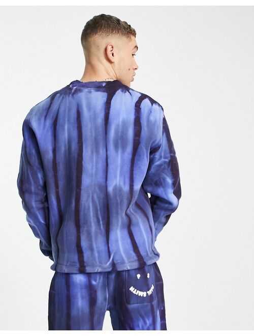 PS Paul Smith happy tie dye sweatshirt in blue