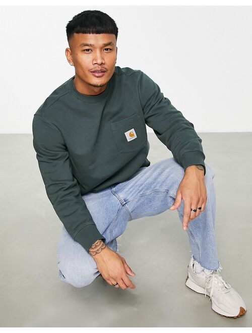 Carhartt WIP pocket sweatshirt in green