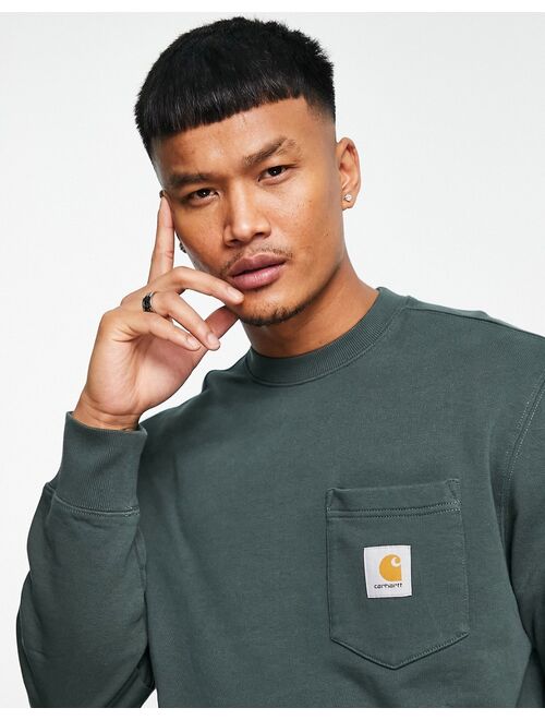 Carhartt WIP pocket sweatshirt in green