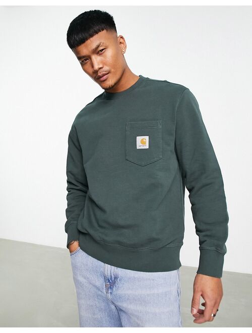 Carhartt WIP pocket sweatshirt in green