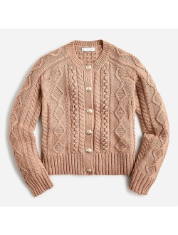 Cable-knit cardigan