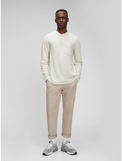 Gap Marled Henley Long-sleeve T-Shirt