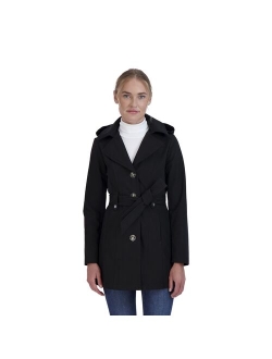 Women's Sebby Collection Hooded Trench Coat