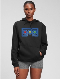 Logo Remix Cotton Long Sleeve Relaxed Fit Pullover Hoodie