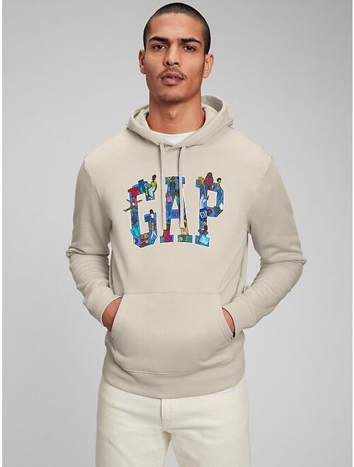 Gap Logo Remix Cotton Long Sleeve Relaxed Fit Pullover Hoodie