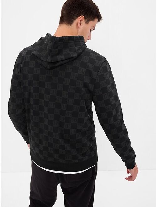 Gap Vintage Soft Checker Logo Hoodie