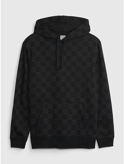 Gap Vintage Soft Checker Logo Hoodie