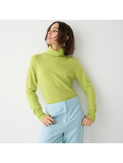 Cashmere cropped turtleneck sweater