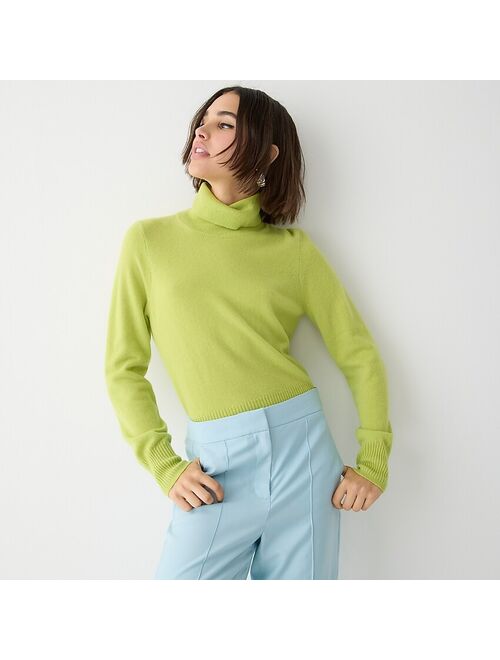 J.Crew Cashmere cropped turtleneck sweater